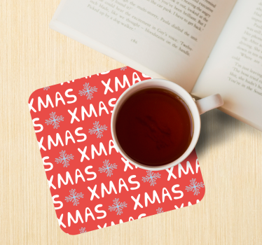 Posavasos navideño con diseño festivo navideño - TenVinilo