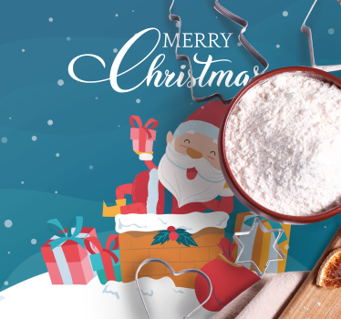 Posavasos navideño santa claus con regalos - TenVinilo