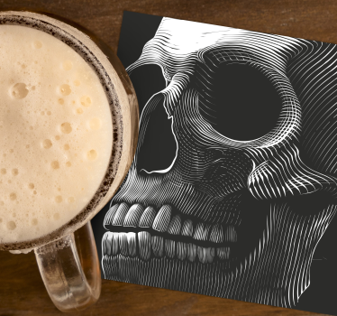 Posavasos original cráneo de Halloween - TenVinilo