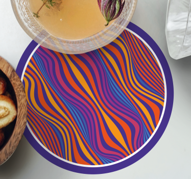 Posavasos original Líneas maravillosas psicodélicas - TenVinilo
