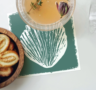 Posavasos patrón de conchas - TenVinilo