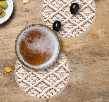 Posavasos patrón de crochet intrincado - TenVinilo