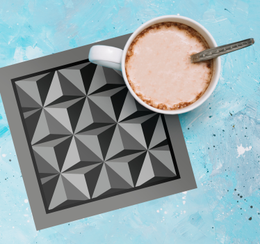 Posavasos patrón de formas geométricas - TenVinilo