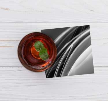 Posavasos patrón de olas abstractas - TenVinilo