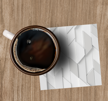 Posavasos patrón de relieve geométrico - TenVinilo