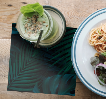 Posavasos patrón de verde exuberante - TenVinilo