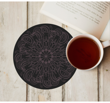 Posavasos patrón mandala intrincado - TenVinilo
