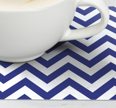 Posavasos patrón zigzag dinámico - TenVinilo