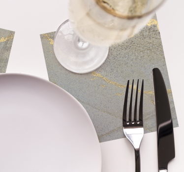 Posavasos superficie de elegante folio dorado - TenVinilo