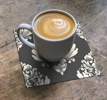 Posavasos superficie de patrón ornamental - TenVinilo