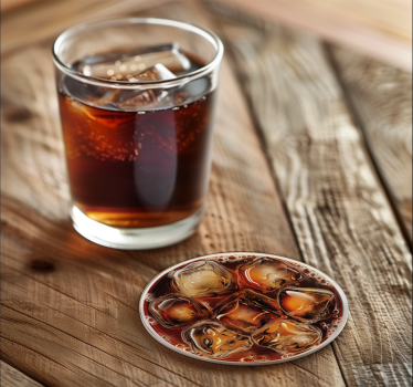 Posavasos vaso de cola con hielo - TenVinilo