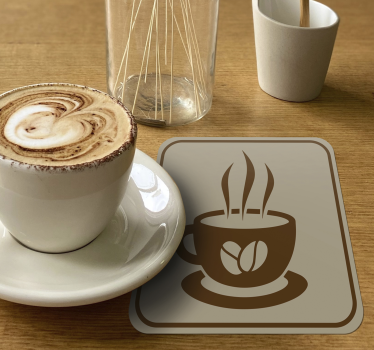 Posavasos vintage taza granos café - TenVinilo