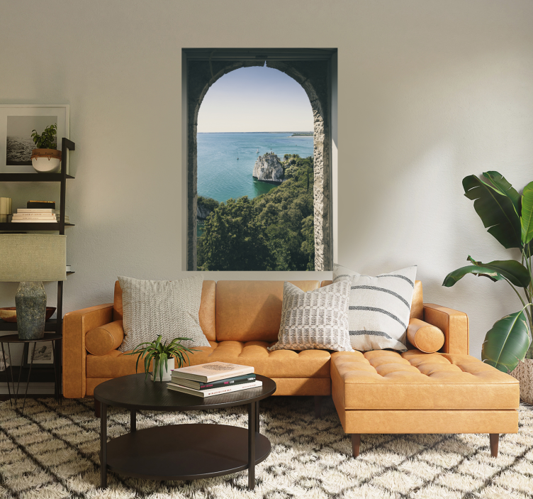 Poster paisaje con vistas al mar - TenVinilo