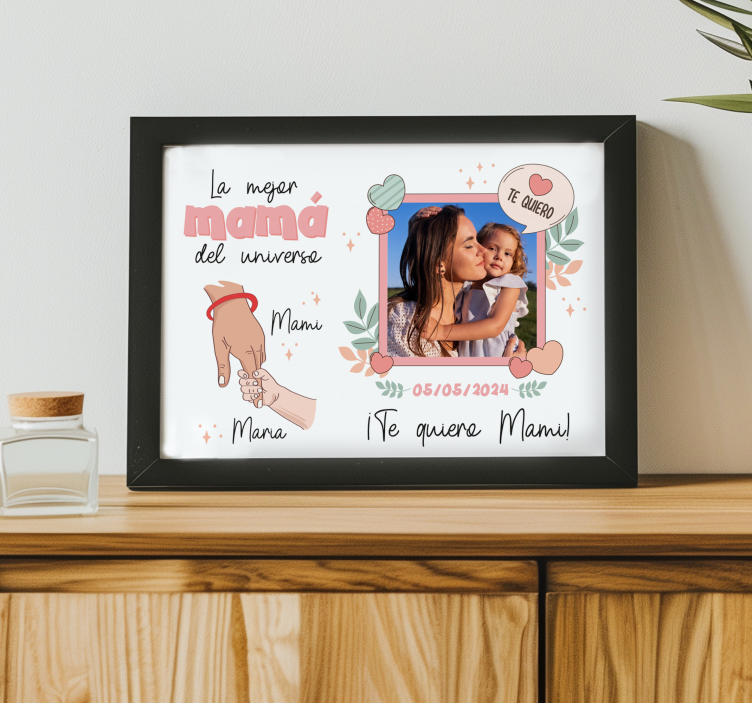 Poster salón la mejor madre del universo - TenVinilo