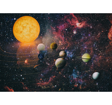 Poster para pared del sistema solar - TenVinilo