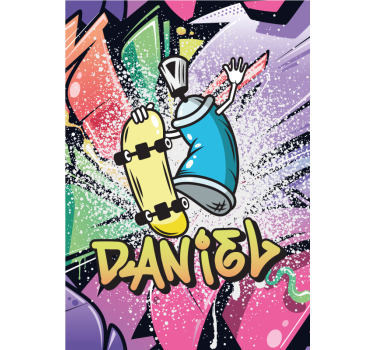 Poster Arte grafitti nombre personalizable - TenVinilo