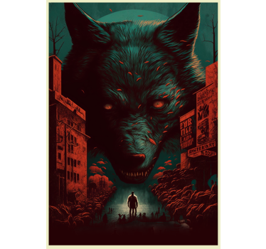 Poster animales de película de lobo - TenVinilo