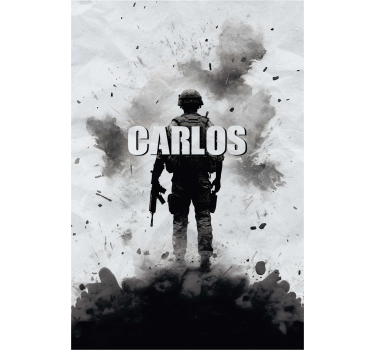 Poster habitación juvenil soldado de guerra - TenVinilo