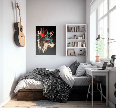Poster arte lobo alfa - TenVinilo