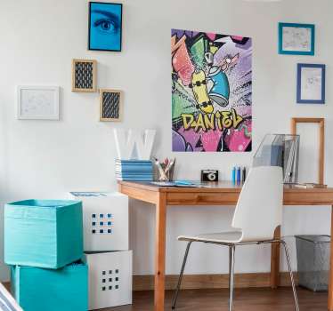 Poster Arte grafitti nombre personalizable - TenVinilo