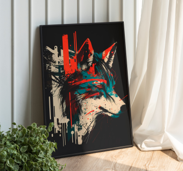 Poster arte lobo alfa - TenVinilo