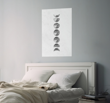 Poster diseño fases de la Luna - TenVinilo