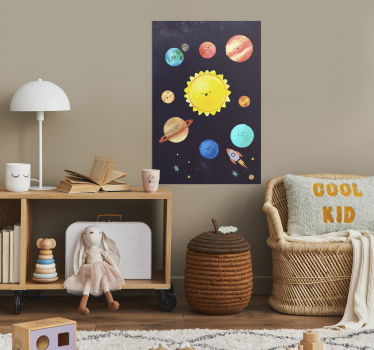 Poster del sistema solar para niños - TenVinilo