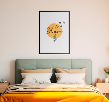 Poster habitación matrimonio valiente - TenVinilo