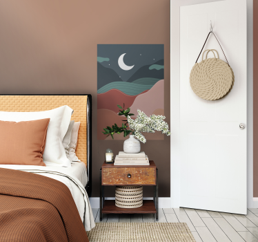 Poster paisajes noche boho - TenVinilo