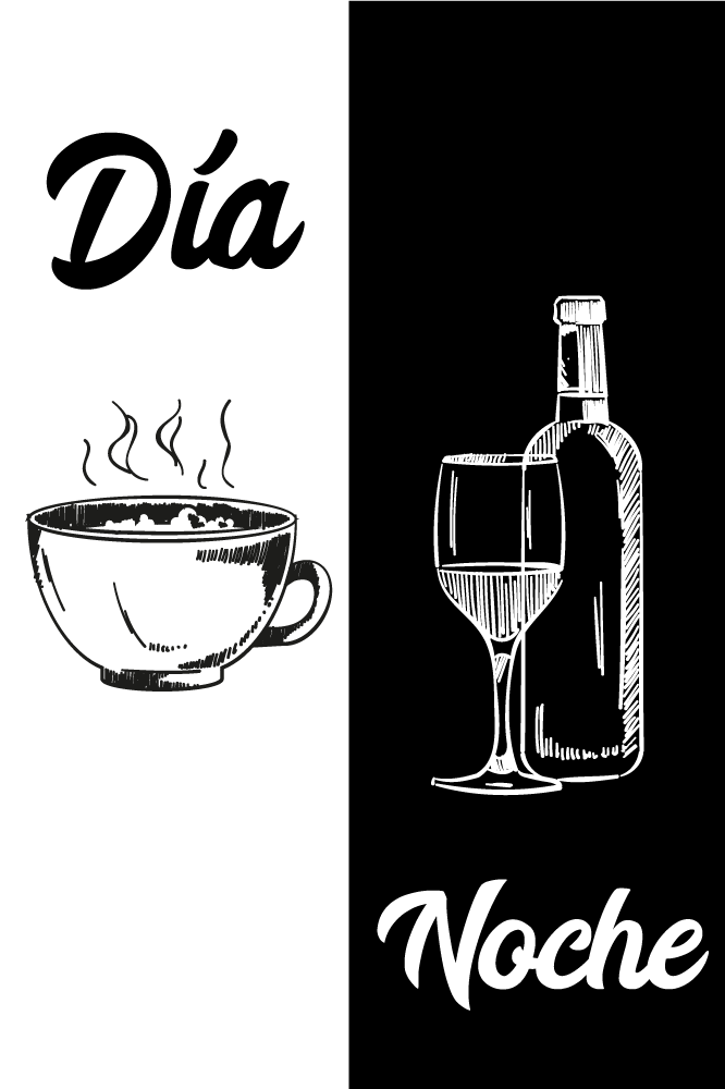 Poster cocina en blanco y negro divertido - TenVinilo