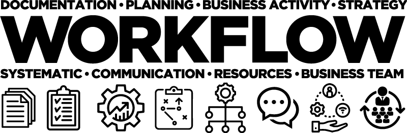 Poster oficina flujo de trabajo - TenVinilo