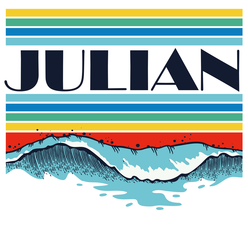 Poster habitación juvenil paisaje marino personalizado - TenVinilo