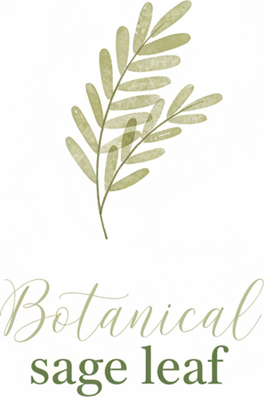 Poster personalizable hoja de salvia botánica - TenVinilo