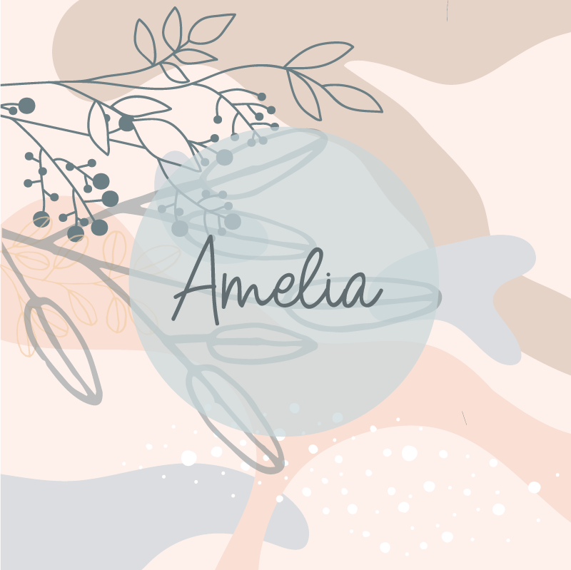Poster personalizable impresión personalizada de amelia - TenVinilo