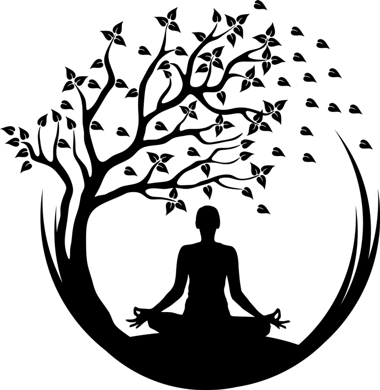 Poster árboles yoga árbol - TenVinilo