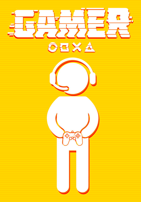 Poster videojuego icono de jugador - TenVinilo