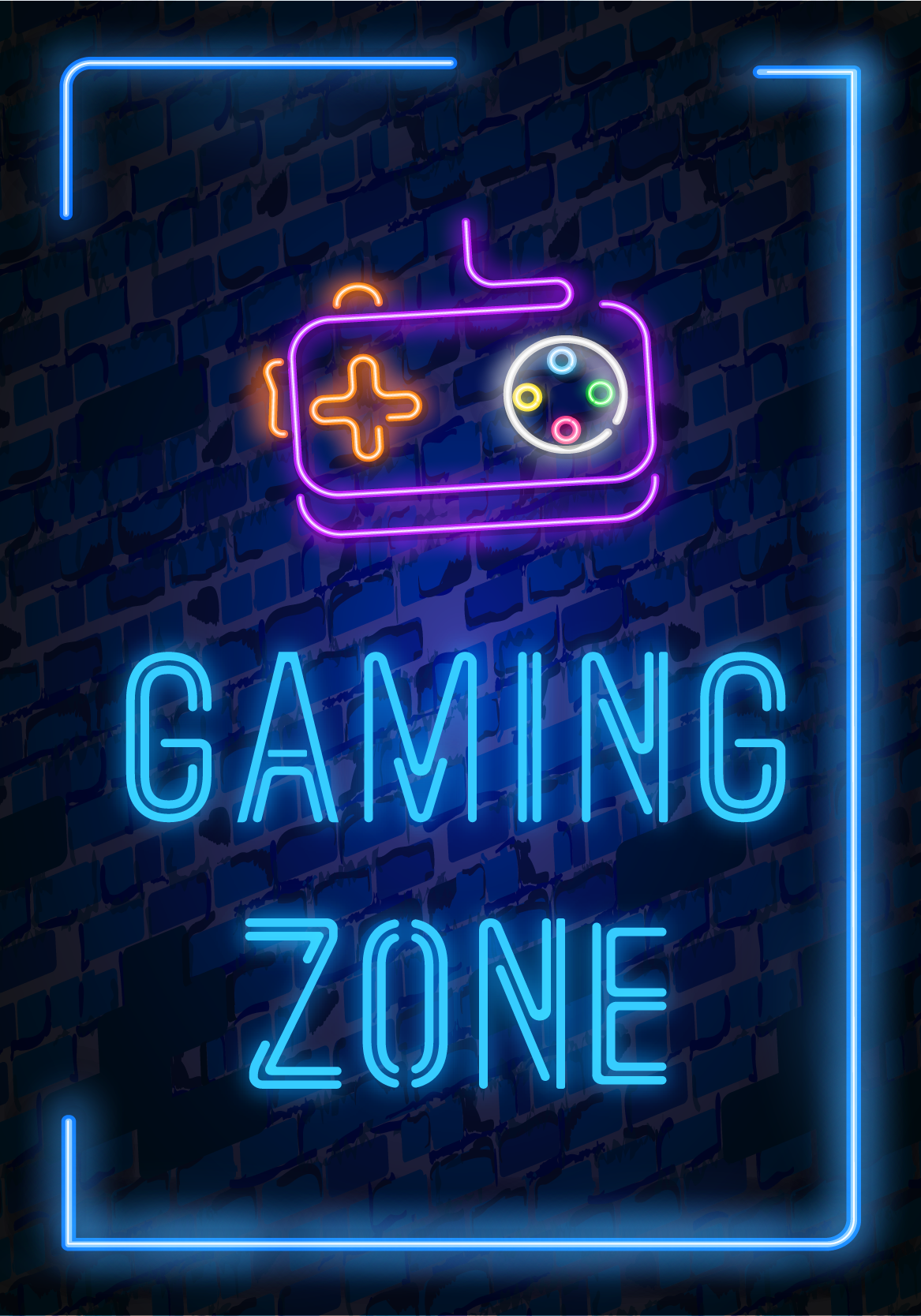 Poster videojuego zona de juegos - TenVinilo
