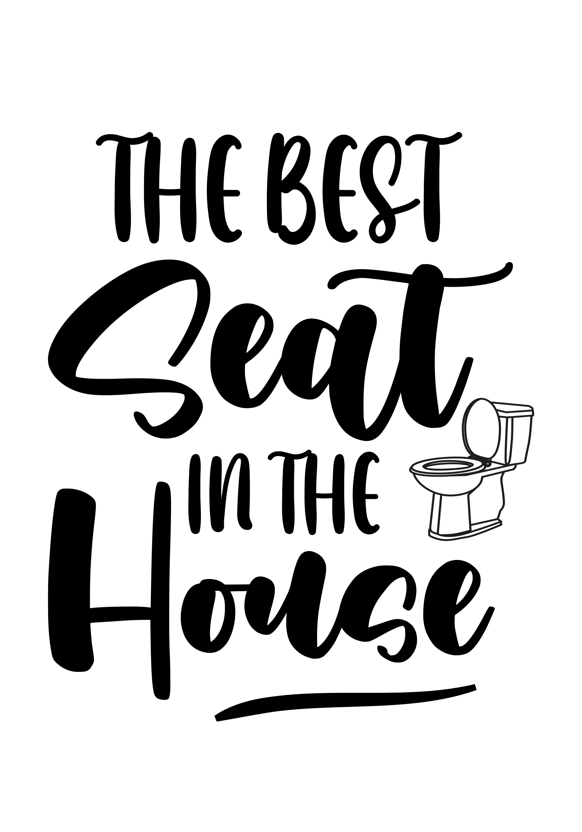 Poster con frases el mejor asiento - TenVinilo