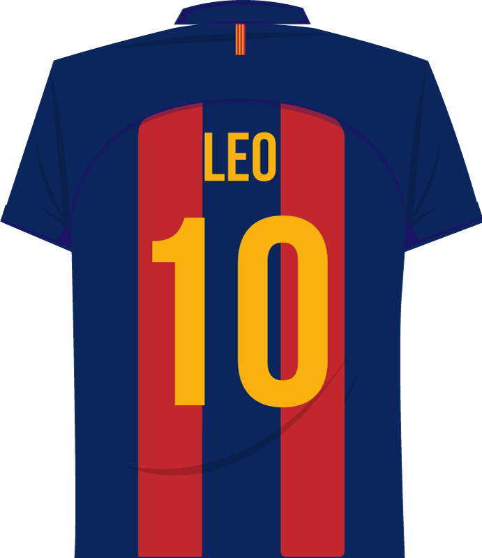 Poster fútbol adhesivo de messi - TenVinilo