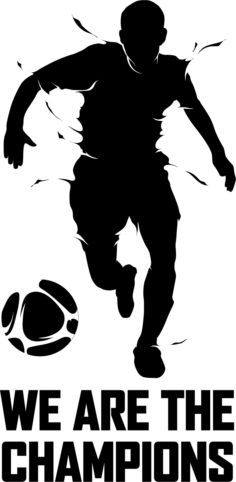 Poster fútbol somos los campeones - TenVinilo