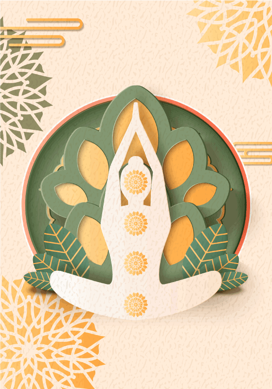 Poster zen namasté Yoga - TenVinilo