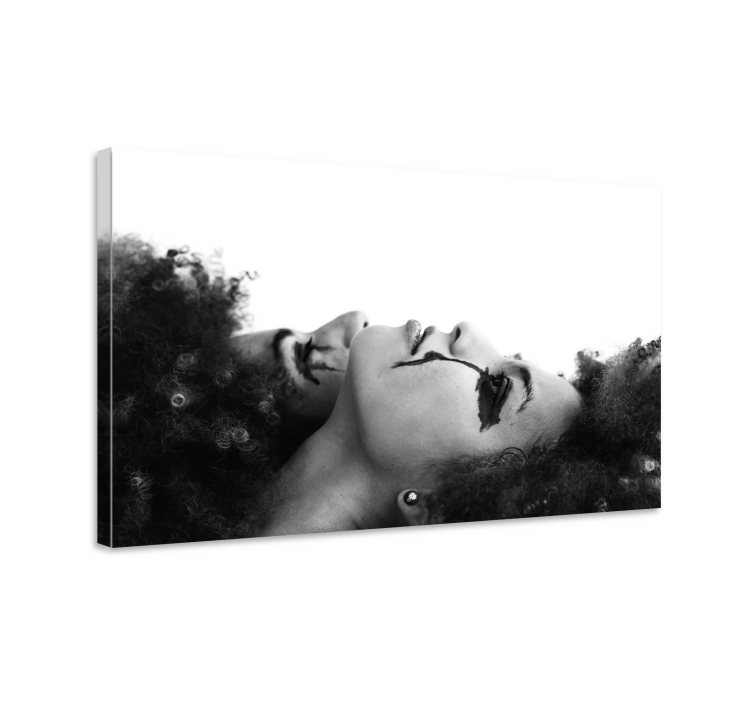 Cuadro de personas introspección de doble cara - TenVinilo