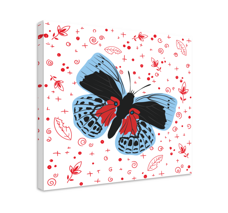 Cuadro mariposas diseño de mariposas brillantes - TenVinilo