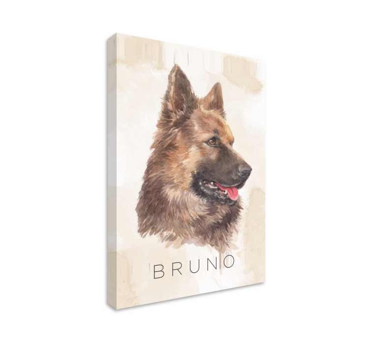 Cuadro perro Pastor alemán - TenVinilo