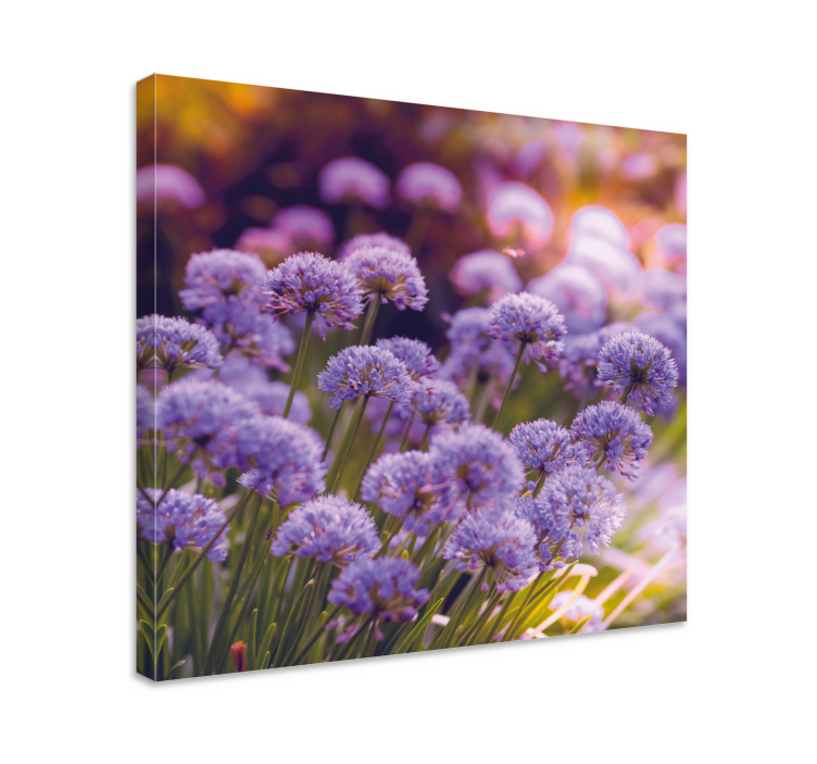 Cuadro de flores flores moradas vibrantes - TenVinilo