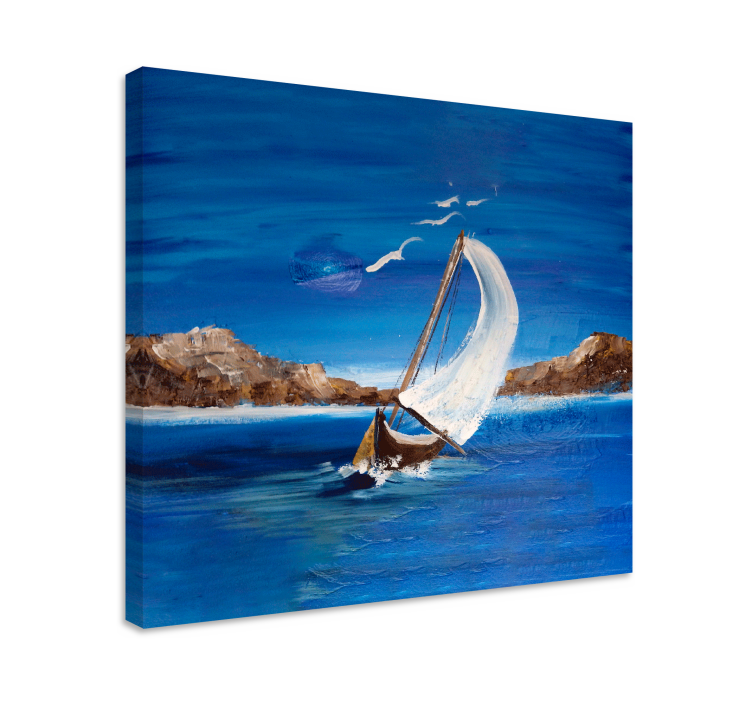 Cuadro marinero Barco de pintura - TenVinilo