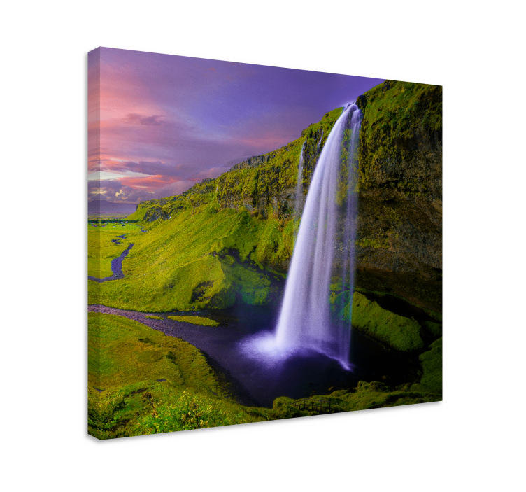 Cuadro paisajes Montañas con cascada - TenVinilo