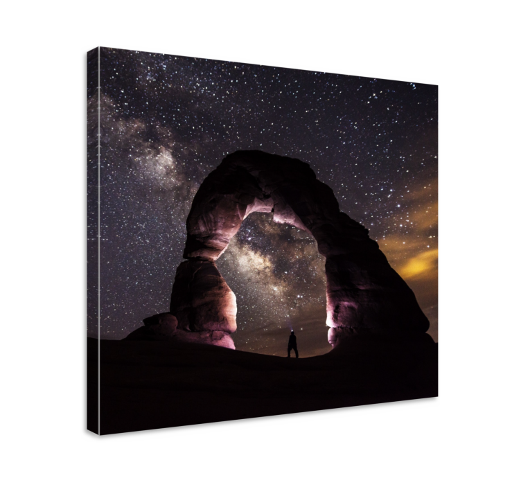 Cuadro paisajes arco iluminado por estrellas - TenVinilo