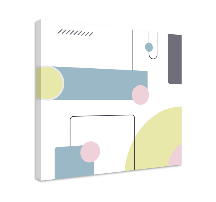 Cuadro moderno composición geométrica abstracta - TenVinilo