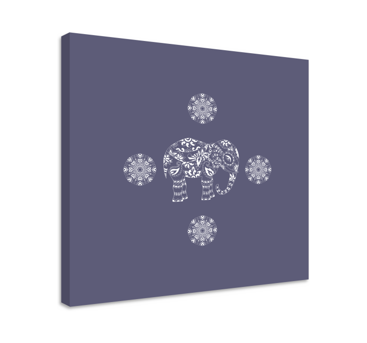 Cuadro de elefantes motivo decorativo de elefantes - TenVinilo
